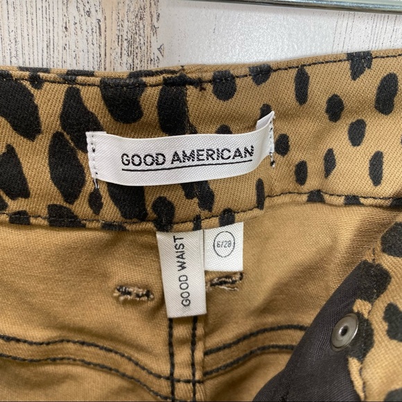 Good American Good Waist Leopard Print Skinny Jeans Ankle - Picture 7 of 10